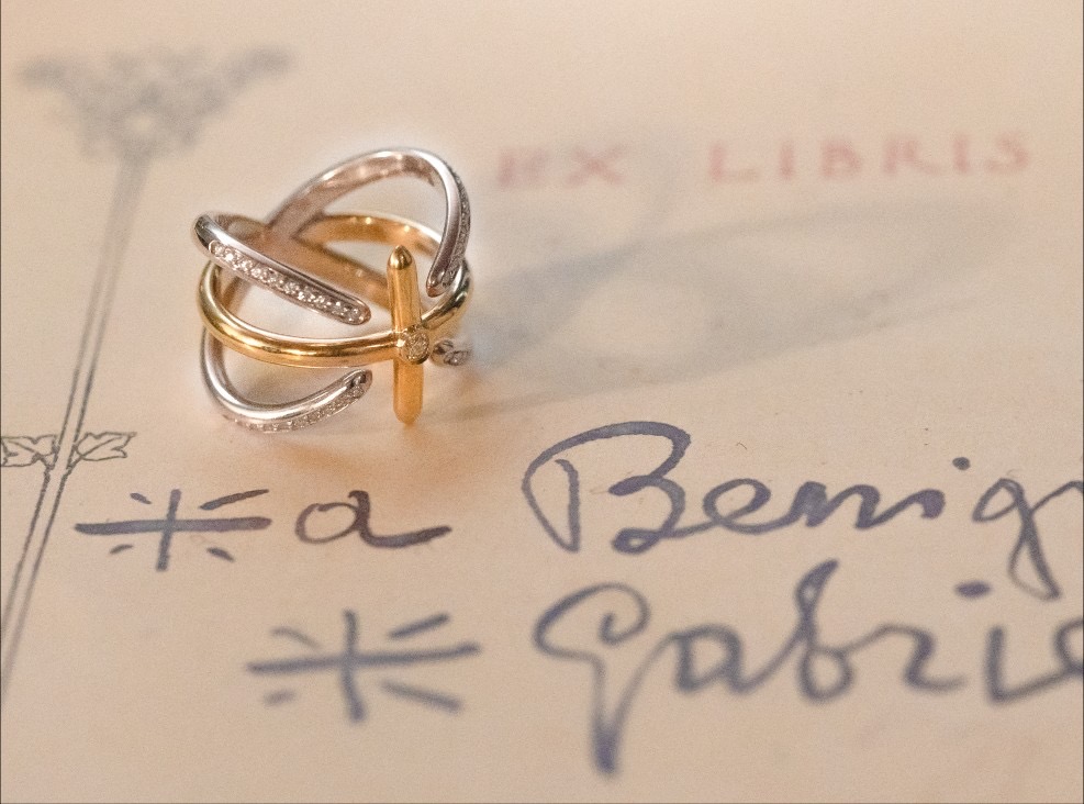 Anello Lavs Vitae Palmerio su ex libris dedicato a Benigno